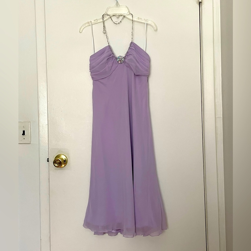 Lavender cocktail dress Allen Schwartz